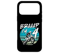 Kids Braaap Im 4 Dirt Bike 4th Birthday Bday Motocross Boys Coque pour iPhone 17 Pro Max