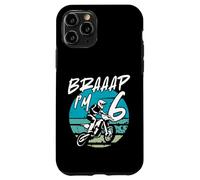 Kids Braaap Im 6 Dirt Bike 6th Birthday Bday Motocross Boys Coque pour iPhone 11 Pro