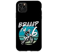 Kids Braaap Im 6 Dirt Bike 6th Birthday Bday Motocross Boys Coque pour iPhone 11 Pro Max