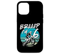 Kids Braaap Im 6 Dirt Bike 6th Birthday Bday Motocross Boys Coque pour iPhone 12/12 Pro