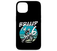 Kids Braaap Im 6 Dirt Bike 6th Birthday Bday Motocross Boys Coque pour iPhone 13