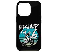 Kids Braaap Im 6 Dirt Bike 6th Birthday Bday Motocross Boys Coque pour iPhone 13 Pro