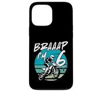 Kids Braaap Im 6 Dirt Bike 6th Birthday Bday Motocross Boys Coque pour iPhone 13 Pro Max