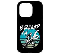 Kids Braaap Im 6 Dirt Bike 6th Birthday Bday Motocross Boys Coque pour iPhone 15 Pro