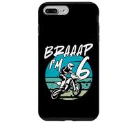 Kids Braaap Im 6 Dirt Bike 6th Birthday Bday Motocross Boys Coque pour iPhone 7 Plus/8 Plus