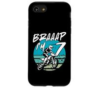 Kids Braaap Im 7 Dirt Bike 7th Birthday Bday Motocross Boys Coque pour iPhone SE (2020) / 7/8