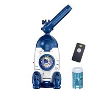 Kids Bubble Machine, Light Up Blower Toy, Battery Operated Bubbles Maker, Outdoor Party Fun Device, Gear for Lawn Garden Backyard Beach Camping Pool Birthday Celebration Events Entertainment Use