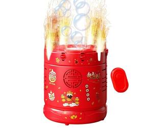 Kids Bubble Machines - Bubbles Mixture With Wand For Machines, USB Rechargeable Outside Activities With Lights | Automatic Bubble Blower Toys | For Wedding Christmas Chinese New Years Kids Birthday Sp