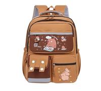 Kids Capybara Zackpack - BASS CINETTE CAPYBARA ÉTAPE DE CAPYBARA | Sac à dos De Voyage Imperméable à Grande Capacité Léger | Organisateur De Papeterie De Conception De Sangles Confortables Pour