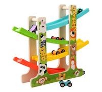 Kids Car Ramp Track - Toddler Racing Playset | Jouet de pilote de véhicule, développement pratique de la motricité, ensemble interactif pour 2+, apprentissage d'âge préscolaire, divertissement domest