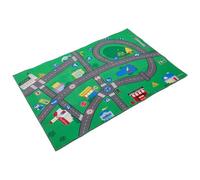 Kids Carpet 47x31.5 inch City Town Roads Car Play Mat Soft Crystal Velvet Non Slip Car Rug Edge Banding Kids Play Mat for Nursery Bedroom Living RoomKids Carpet