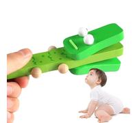 Kids Castanets - Bois léger Crocodile Hand Finger Castanets | Rhythm Clap Board, Instrument de musique éducatif, Percussion Toy for Kids, Children, Adultes, Music Learning