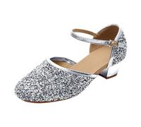 Kids Chaussures Mary Jane pour Filles Princesse Fille Robe Formelle Pompes Cosplay Paillettes Charmantes Chaussure Petite Semelle Souple antidérapante Fêtes et Anniversaires