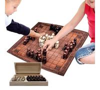Kids Chess Board - Two-Player War Strategy Set, Portable Design, Educational Toys | Engaging Learning Gift for Children Travel Party Fun