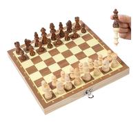 Kids Chess Set, Portable Magnetic Game, 9.45x9.45in Folding Board, Built-in Storage Pieces, Educational Travel Toy for Learning, Strategy, Hand Eye Coordination