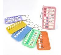 Kids Chore Chart - Liste de contrôle du calendrier de routine Liste des tâches avec porte-clés, gestionnaire de tâches de poche portable de style aléatoire | de schémas pour
