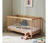 Kids Collective Lit bébé évolutif 60x120 & 70x140 cm - Sommier 9 hauteurs, barreaux Amovibles, hêtre Massif | Naissance à 3 Ans - Fabrication EU | Naturel