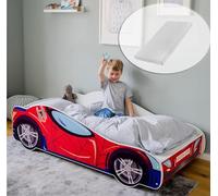 Kids Collective Lit de Voiture pour Enfant - 70 x 140 cm avec Protection Anti-Chute et Matelas - Lit de Jeu pour Enfant