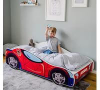 Kids Collective Lit de Voiture pour Enfant - Taille de Couchage 80 x 160 cm avec Protection Anti-Chute - Lit Simple - Spider Car