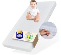 Kids Collective Matelas bébé 60 x 120 cm avec Drap-Housse et Housse Lavable | Matelas pour lit d'enfant | Matelas en Mousse Froide de qualité supérieure 120 x 60 cm
