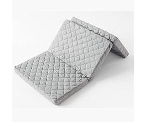 Kids Collective Matelas Pliable Matelas de Voyage en Trois Tailles 60x120 70x140 70x200 cm, Gris 7 cm d'épaisseur, Matelas Pliable - pour lit de Voyage bébé ou comme Matelas d'hôte 120 x 60 cm