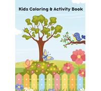 Kids Coloring & Activity Book: Fun Garden Coloring Pages, Mazes, Hidden Objects & Activities for Kids Ages 4-8