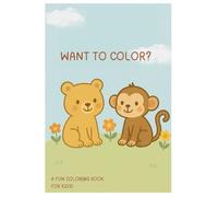 Kids Coloring Book: This book is filled with adorable cartoon characters like bunnies, turtles, sheep, cats, and more - all waiting for your colors to bring them to life.