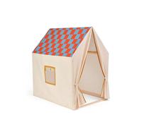 Kid's Concept Tente maisonnette. 110x80x124 cm Bleu colombe à carreaux