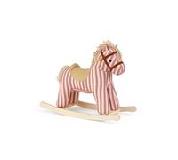 Kid's Concept - Cheval à bascule Mila rayé vieux rose