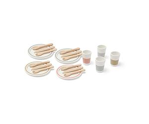 Kids Concept- Conjunto vajilla 4 comensales Ustensiles de Cuisine, 1000565, Multicolore