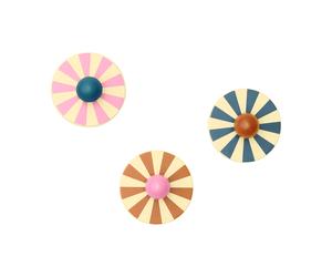 Kid's Concept Crochets Cirkus 3 pièces Multi. Ø10x4.4 cm