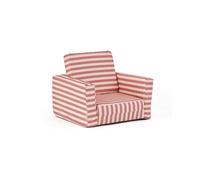 Kid's Concept - Fauteuil pliable rayé vieux rose