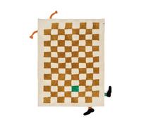 Kid's Concept Tapis Pippi à carreaux Khaki. 120x160 cm