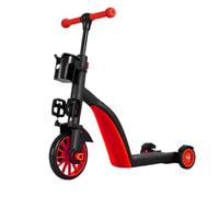 Kids Convertible Tricycle - Nylon PP PU Ride Toy | Adjustable Push Handle | Ride On - Multi Mode Trike | Stable Three With Steering Handle | Convertible Carrier For Driveway Sidewalk