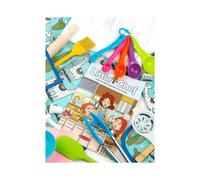 Kids Cooking Baking Set with Apron And Chef Hat - 36pcs Kitchen Accessories for Baking And Role Playing