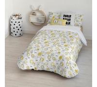 Kids&Cotton Housse de Couette Dakari Small Blanc/Noir 175 Fils 180 x 220 cm 180 x 240 cm