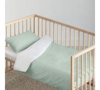Kids&Cotton Housse de Couette Vichy Menthe 175 Fils 100 x 120 cm