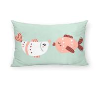 Kids&Cotton Housse de Coussin Mosi C Menthe 30 x 50 cm
