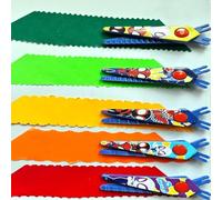 Kids Craft Lot de 5 paires de ciseaux en plastique de sécurité pour papier et cartes Motifs de dessins animés assortis Outil de coupe adapté aux enfants