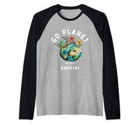 Kids Cute Earth Day Go Planet It's Your Earth Day Toddler Boy Manche Raglan