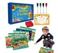 Kids Discovery Cards - Jeu de cartes de résolution de problèmes, jeu de pensée critique, système de pratique de perception visuelle, booster d'imagerie amusante, programme de développement des
