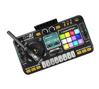 Kids DJ Mixer, Piano Clavier portable USB Charge avec lumières | Audio Digital Audio Children's Musical Instrument Toy DJ Learning Keyboard Mixer pour la collection