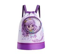 Kids Drawstring Backpack, Portable Anime Bag with Wet Dry Separation, Water | Kids Drawstring Backpack, Wet Dry Separation Design, Provides Organized Storage Solution, Perfect for School Travel,