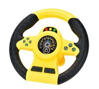 Kids Driving Toy, Simulated Steering Wheel, Pretend Play Car Controller, 360 Degree Rotating Design, Copilot Acting out Game, Perfect for Backseat Fun, Road Trips, Family Travel 7.87x7.48x2.17 Inches