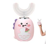 Kids Electric Toothbrush - Cartoon Waterproof Toothbrush, Electric U Shaped with 3 Modes Timer, Hygiene Accessory, Care Tool, Brushing Gadget for Ages 2-6 Boys Girls Preventing Cavities Care