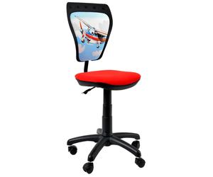 Kids ergonomique chaise rotative avion motif dos dossier rembourré mini Styl TS22