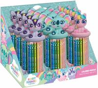 Kids Euroswan | Crayons de couleur Sweet Dreams & Friends - 12 pièces - Avec étui pratique - Variété de couleurs