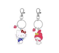 KIDS EUROSWAN – Porte-clés en métal Hello Kitty – Lot de 2 multicolore pour filles – Taille Unique