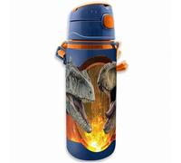 Kids Euroswan Jurassic World JP00020 Gourde en aluminium avec poignée, 600 ml, multicolore