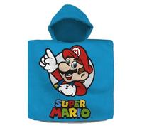 KIDS EUROSWAN Poncho Serviette en Coton Super Mario 120 x 60 cm
